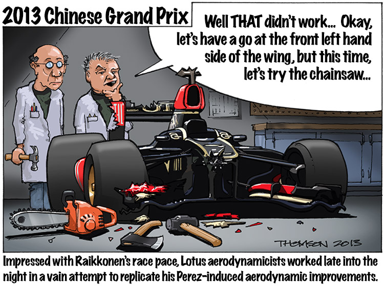 2013 Chinese Grand Prix Cartoon