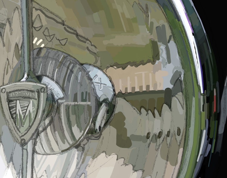 Rolls Royce Headlamp close up (see next post)