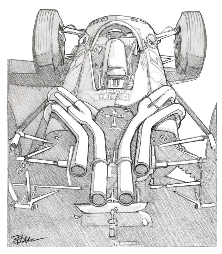 Ferrari pipes sketch